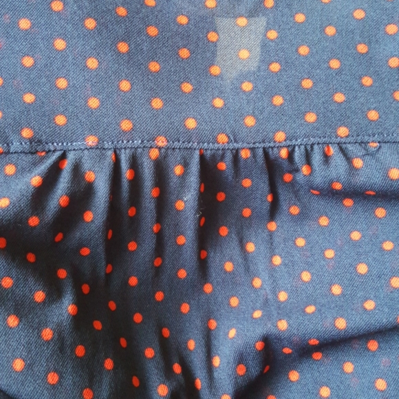 Navy Top with Red polka-dots - Picture 3 of 5